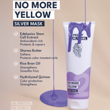 No More Yellow Silver Mask | Pretty Curly Girl | Curly girl method approved | Vegan curly hair products | Krullen | Krullend haar | Silver mask for blonde and grey curls | Haarmasker tegen gele tinten | Curly girl approved