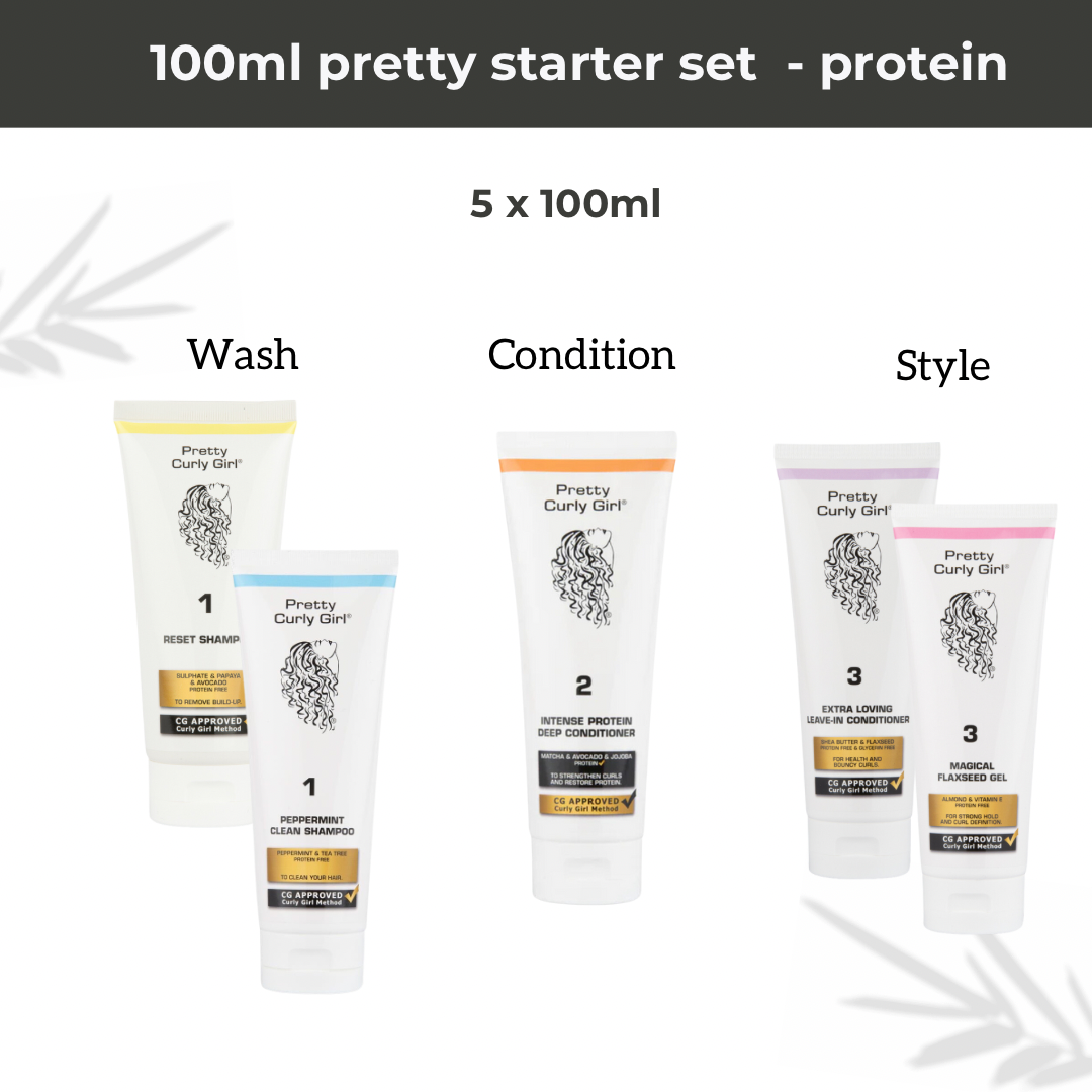 Curly Girl Method Starter set - protein (5x100ml)