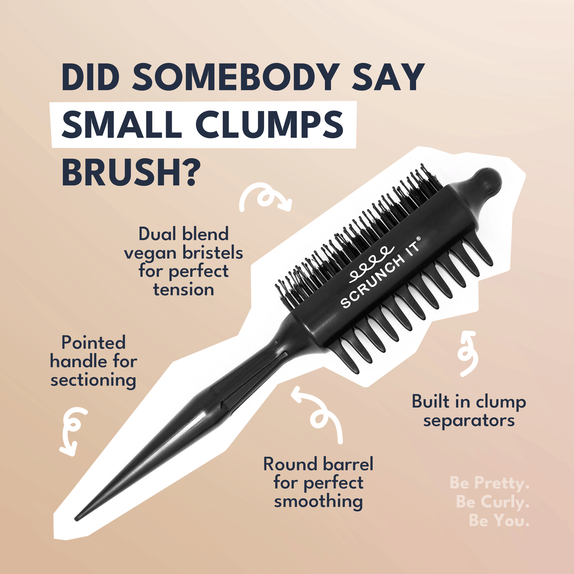 NEW: Scrunch it small clump brush - Volume